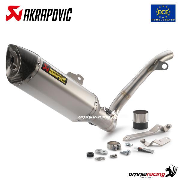 Akrapovic exhaust approved titanium slip-on KTM 125 Duke 2011-2016