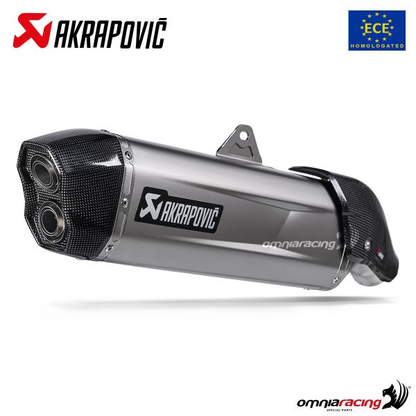 Terminale scarico Akrapovic omologato titanio Aprilia Tuareg 660 2022-2024