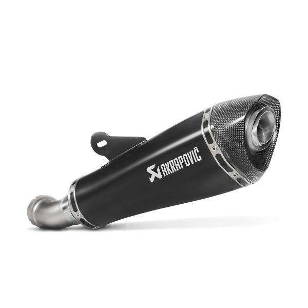 Akrapovic exhaust low approved titanium black slip-on BMW RNineT Racer 2022-2023
