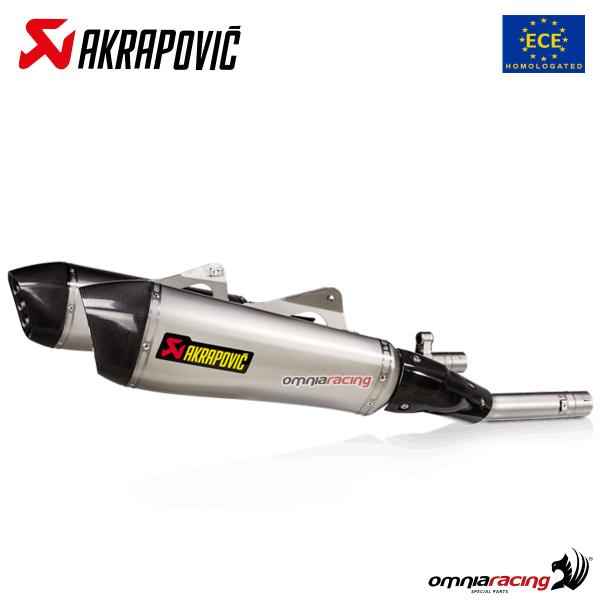 Akrapovic exhaust approved titanium slip-on BMW K1600GT /GTL 2021-2023