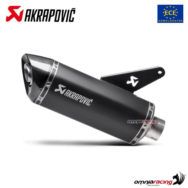 Akrapovic exhaust approved titanium black for Ducati Monster 1200 / 821 2014>2016