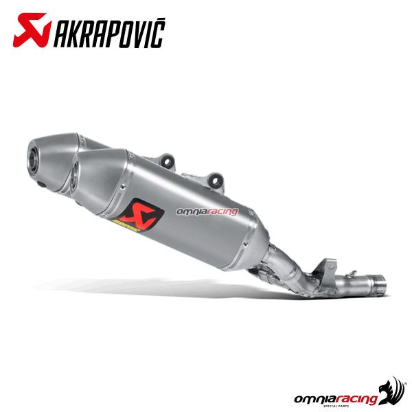 Coppia terminali scarico Akrapovic racing titanio Honda CRF250R 2016-2017