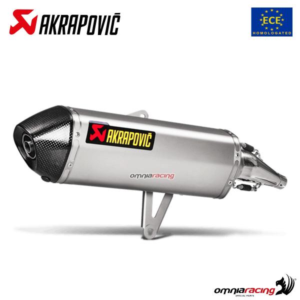 Akrapovic exhaust approved steel slip-on Honda SH300i 2016-2020