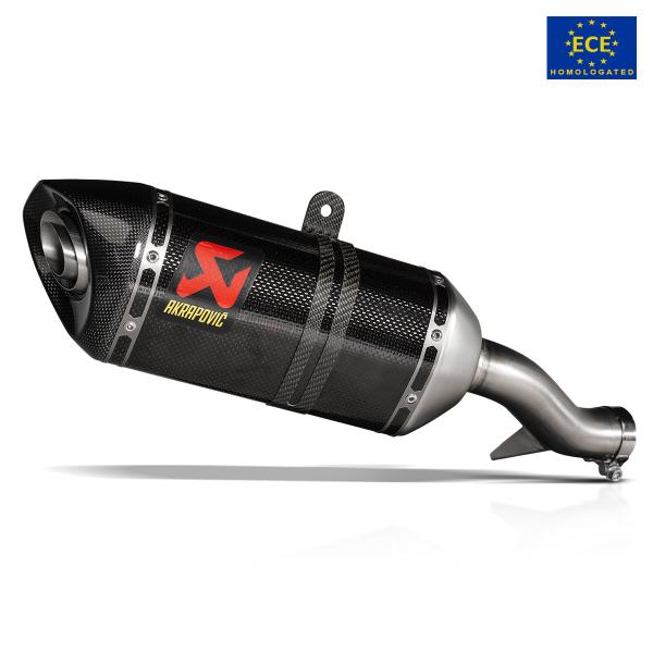 Akrapovic exhaust approved carbon fibre slip-on Honda CB500 Hornet 2024-2025