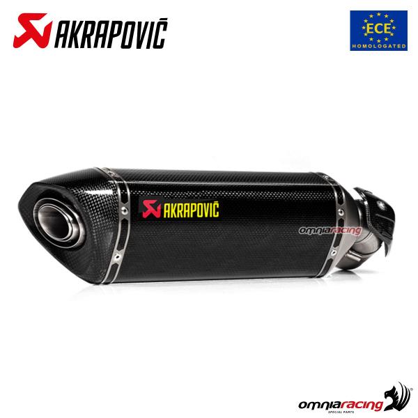 Terminale scarico Akrapovic omologato carbonio Kawasaki Ninja 1000SX 2020-2024
