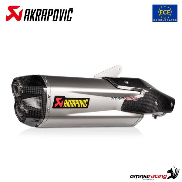 Akrapovic exhaust approved titanium slip-on Kawasaki Ninja H2SX 2022-2025