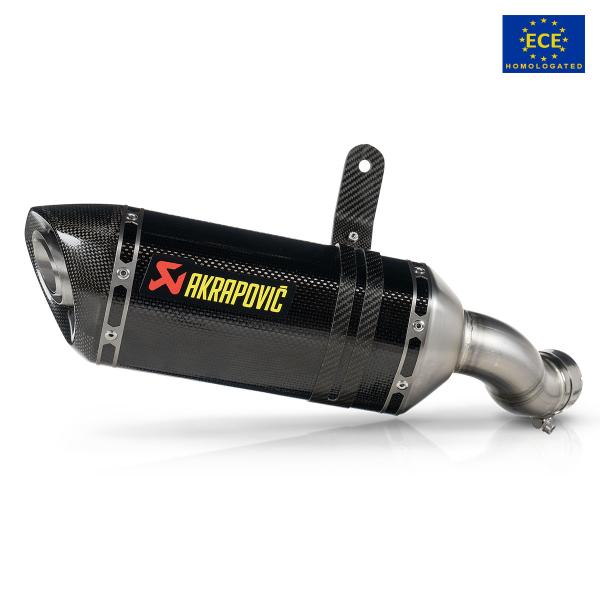 Akrapovic exhaust approved carbon fibre slip-on Kawasaki Z900 2025