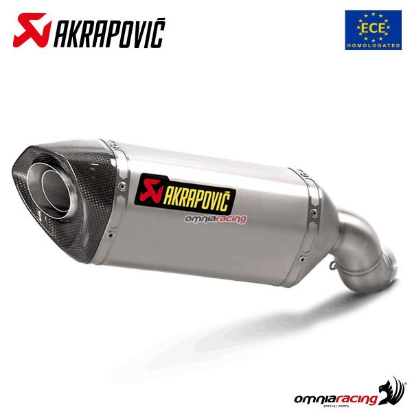 Akrapovic exhaust approved titanium slip-on Kawasaki Z900 2017-2019