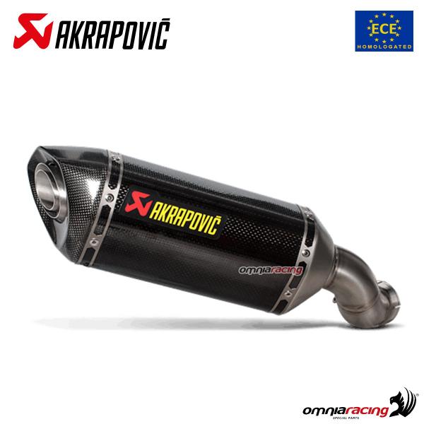 Akrapovic Exhaust Euro4 Approved Carbon Fibre Kawasaki Z900 2020 - Silencers