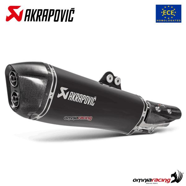 Terminale scarico Akrapovic omologato acciaio Kymco AK550 2018-2020