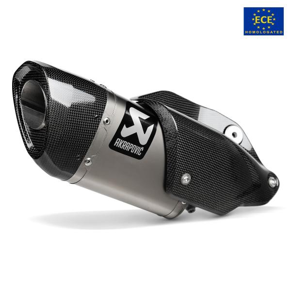 Akrapovic exhaust approved titanium slip-on Suzuki GSXS1000GX 2024-2025