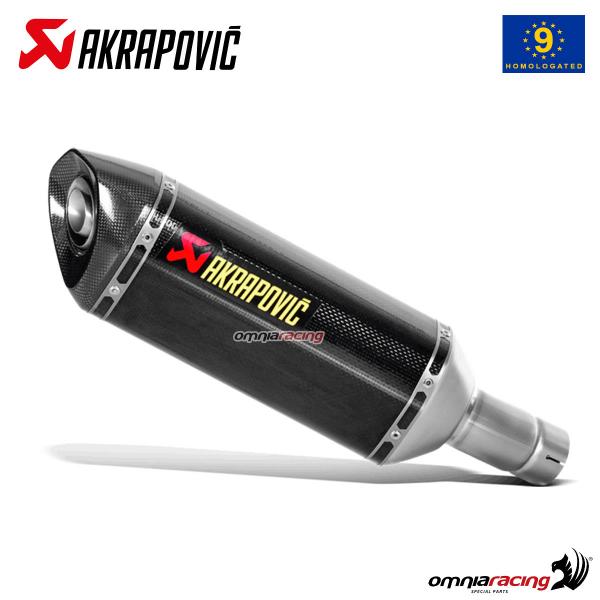 Akrapovic exhaust approved carbon fibre slip-on Suzuki GSXR1000 L2 2012-2016