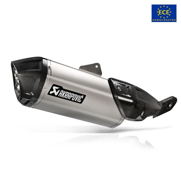 Terminale scarico Akrapovic omologato titanio Suzuki V-Strom 800DE 2022-2024