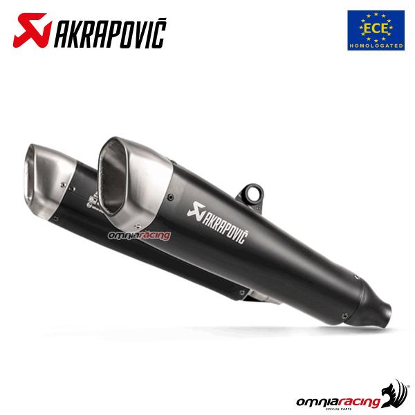 Coppia terminali scarico Akrapovic omologati titanio Triumph Speed Twin 1200 2019-20