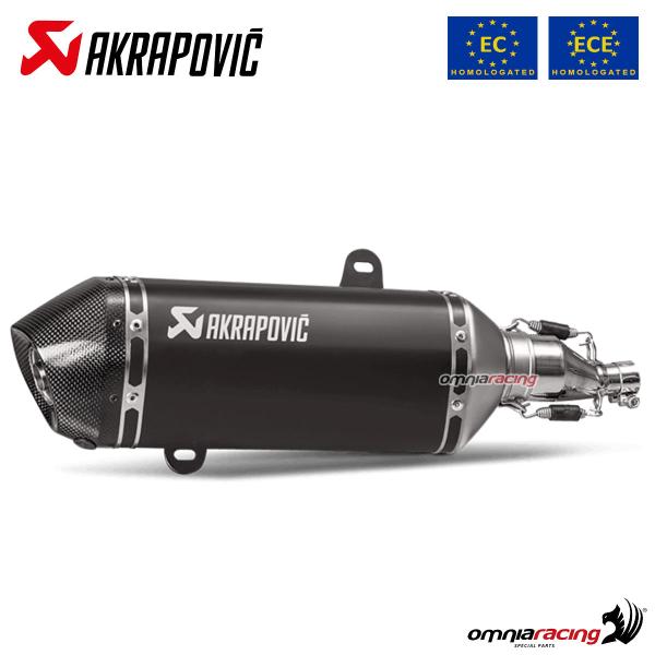 Akrapovic exhaust approved steel slip-on Piaggio Vespa GTS125/150 i.e Super 2021-2024