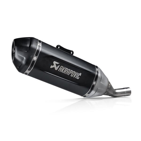 Akrapovic exhaust approved black steel slip-on Vespa Primavera 125 2024-2026