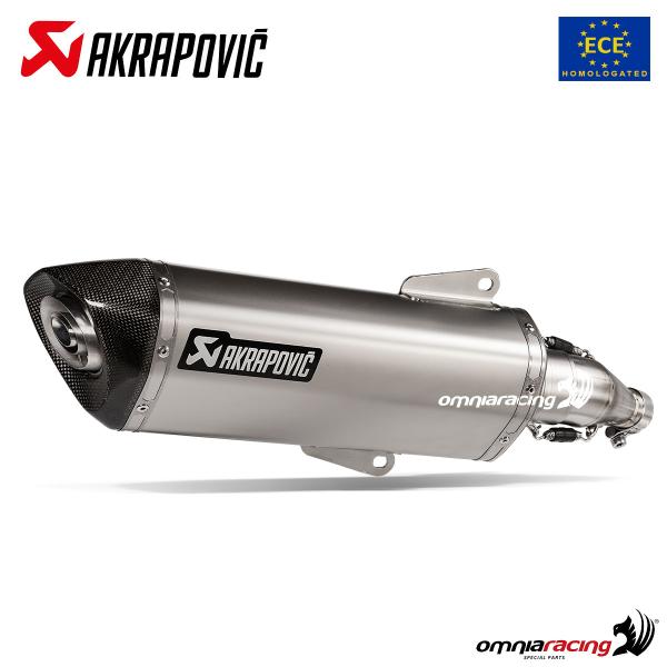 Akrapovic exhaust approved steel slip-on Yamaha Xmax 125 2022-2024