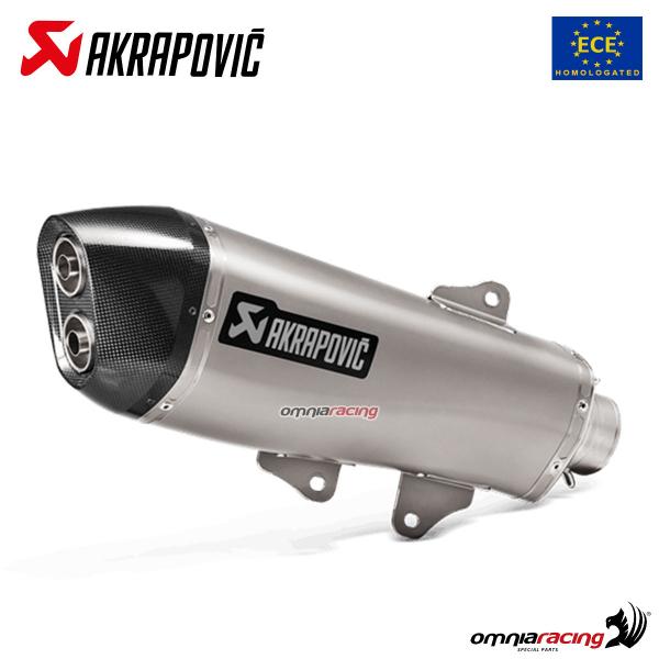 Terminale scarico Akrapovic omologato acciaio Yamaha Xmax 400 2018-2020
