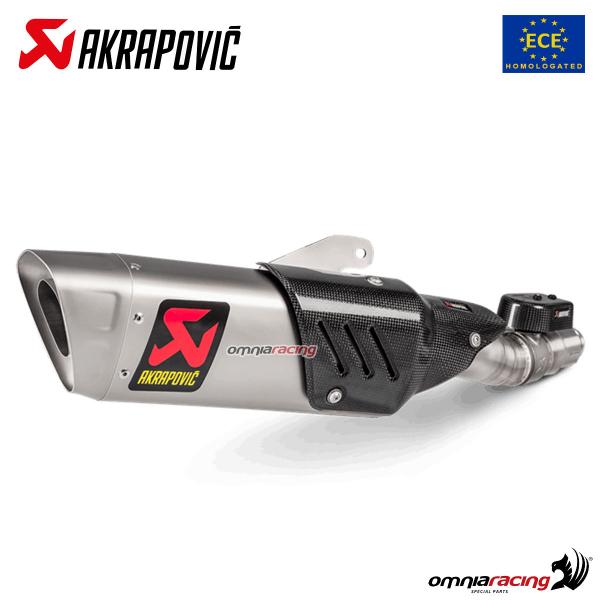 Akrapovic exhaust approved titanium slip-on Yamaha R6 2017-2023