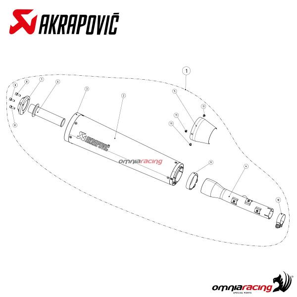 akrapovic xv950