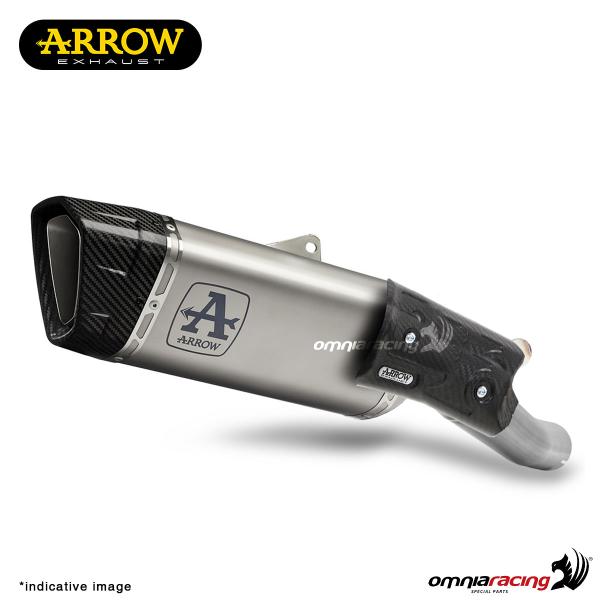 Arrow Pista titanium exhaust slip-on racing for Yamaha MT10 2022-2023