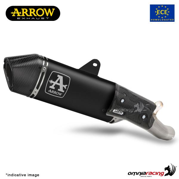 Arrow Veloce black aluminum exhaust slip-on approved for Honda CB750 Hornet 2023>