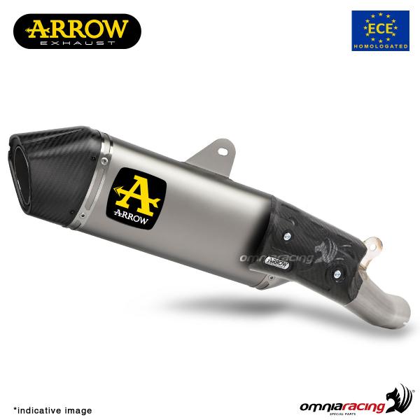 Arrow Veloce aluminum exhaust slip-on approved for Honda CB750 Hornet 2023>