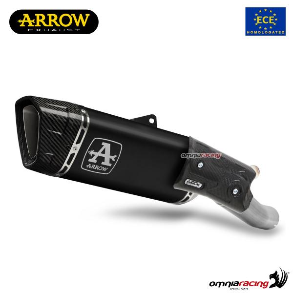 Arrow Pista black titanium exhaust slip-on approved for Honda CB750 Hornet 2023>