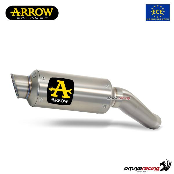 Terminale di scarico Arrow GP2 omologato in titanio per KTM Duke 390 2021>