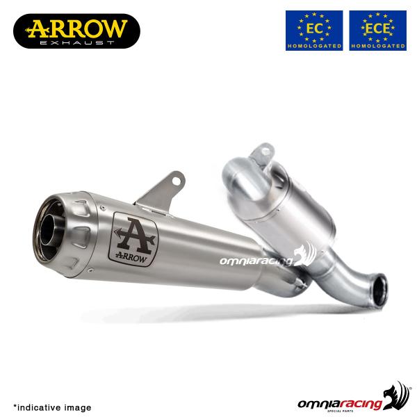 Arrow exhaust Pro-Race slip-on steel approved for Ducati Scrambler 800 2021>