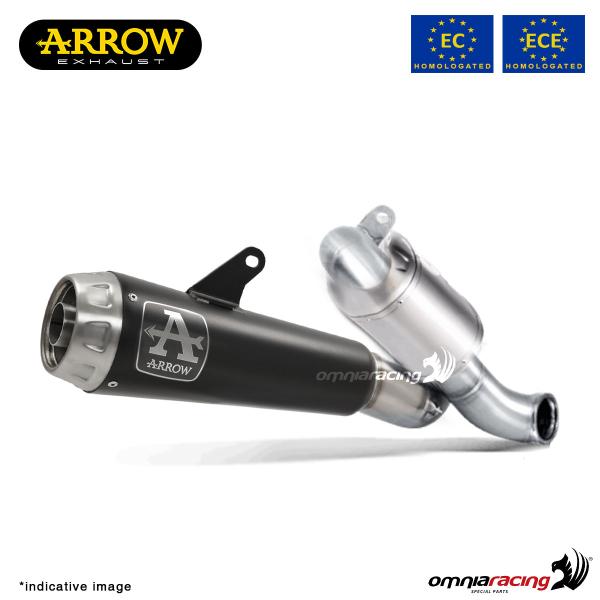 Arrow exhaust Pro-Race slip-on steel dark approved for Ducati Scrambler 800 2021>