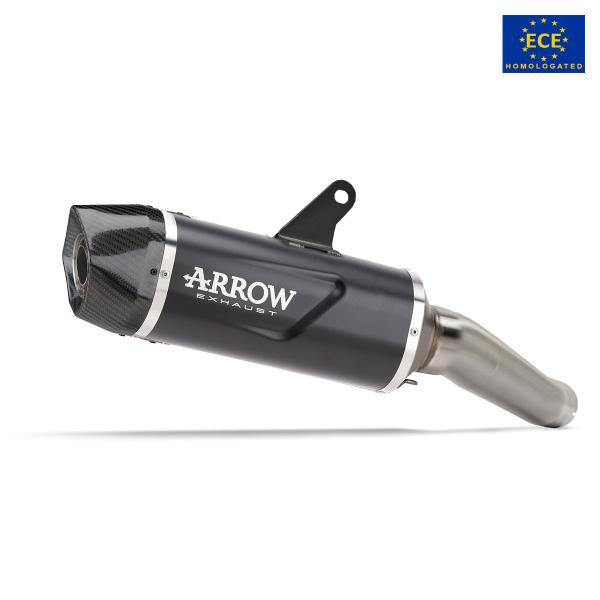 Scarico Arrow Indy Race Evo omologato alluminio nero Voge Valico 800DSX Rally 2025-2026