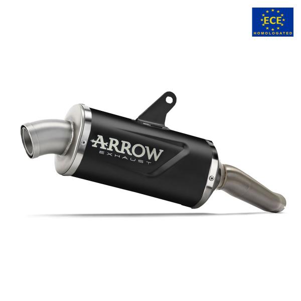 Arrow exhaust Indy Race EVO slip-on black aluminum approved Kove 800X 2024