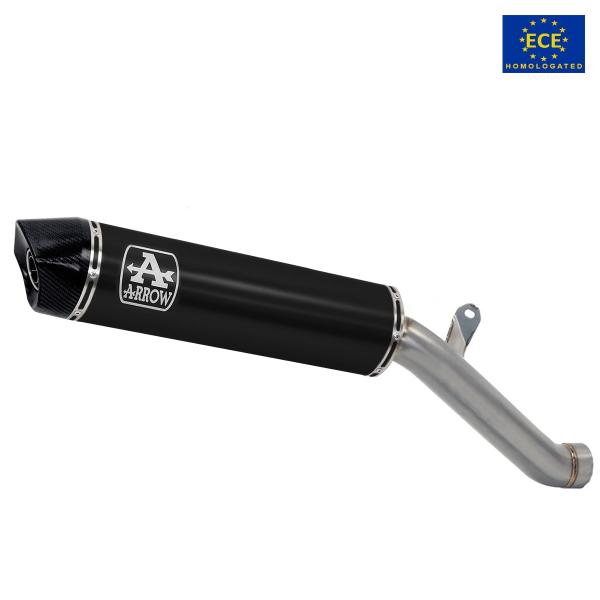 Arrow exhaust Indy Race EVO slip-on black alluminio approved Voge Valico 525DSX 2023-2024