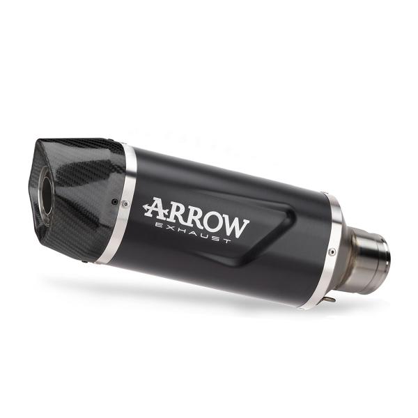 Arrow approved black aluminum Indy Race EVO exhaust Triumph Tiger Sport 800 2025