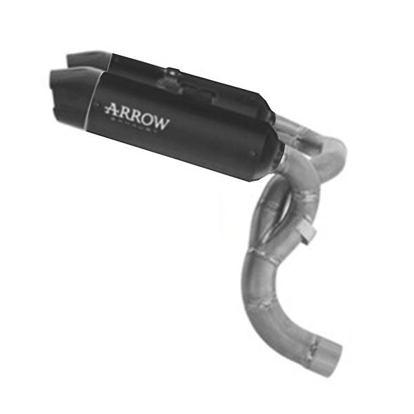 Arrow approved Black Titanium Round Sil exhaust Ducati Panigale V2 2025