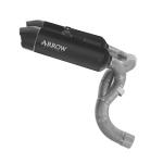 Arrow exhaust Ducati Hypermotard V2 2026 approved Black Titanium Round Sil