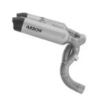 Arrow exhaust Ducati Hypermotard V2 2026 approved Titanium Round Sil