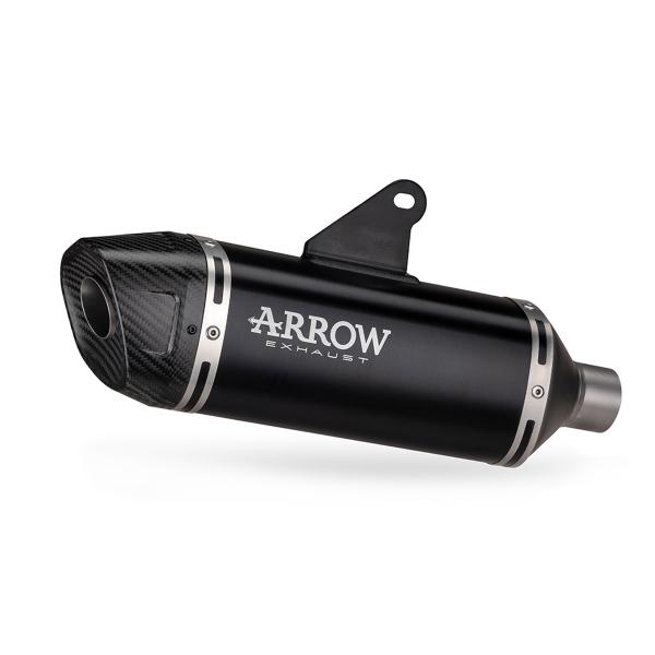 Arrow approved black aluminum Icon exhaust Zontes ZT125-U 2025