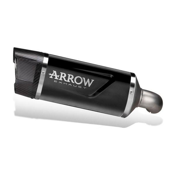 Scarico Arrow Indy Race Evo omologato alluminio nero Triumph Trident 800 2026