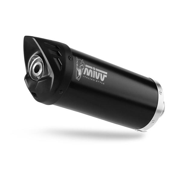 MIVV Mover Black steel exhaust approved Vespa GTV300 2023-2024