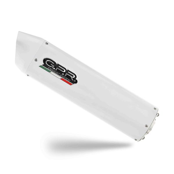 Scarico GPR Albus Evo4 bianco omologato Triumph Tiger 900 GT / Pro / Rally Pro 2024-2025
