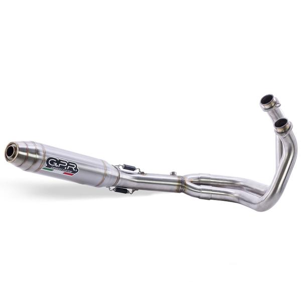 GPR complete exhaust approved Kat satin steel Deeptone BMW RnineT 1200/Urban GS 2017-2023