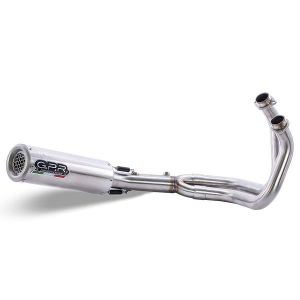 GPR complete exhaust racing satin steel M3 Kawasaki Z650RS 2021-2023