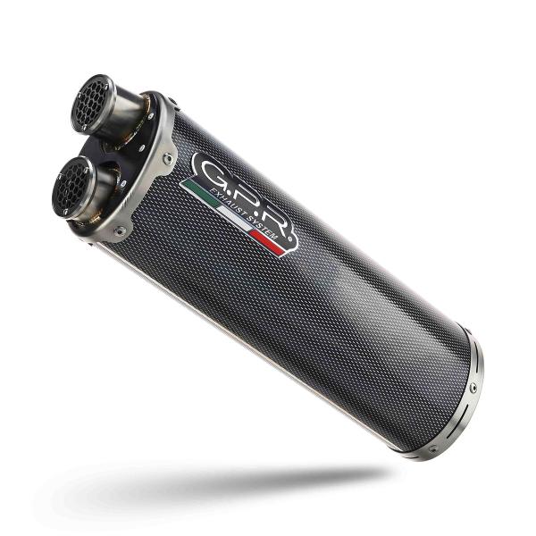 Scarico GPR Dual Poppy acciaio satinato omologato Ducati Multistrada V4 Rally 2023-2024
