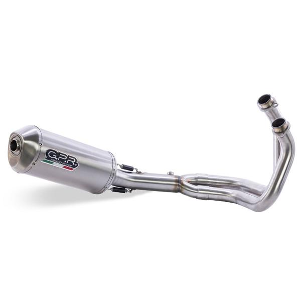 GPR complete exhaust approved Kat satin steel Satinox Kawasaki Z650 2017-2020