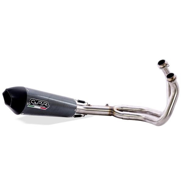 GPR exhaust approved Kat glossy carbon GP Evo4 Poppy Kawasaki Ninja 650 2023-2024