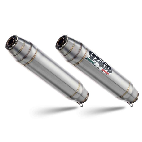 Coppia scarichi GPR Deeptone acciaio satinato omologato KTM Freeride 350 4T 2012-2017