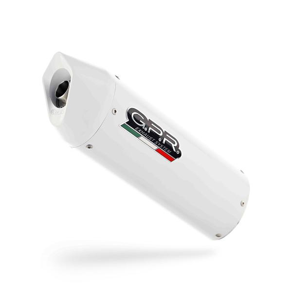 Scarico GPR Albus Ceramic bianco omologato Kawasaki Versys 650 2006-2014