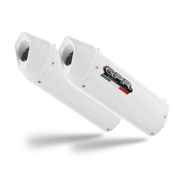 Scarico GPR Albus Ceramic bianco omologato Kawasaki ZR7-S 1999-2004